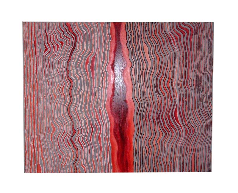 The Red Lines Oel Disp Leinwand 200x160